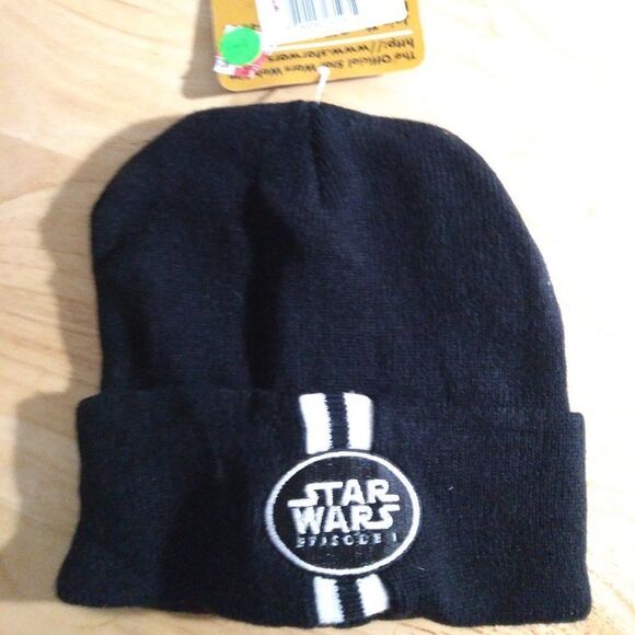 NWT Vintage Star Wars Episode 1 Logo Beanie Hat - Picture 1 of 6